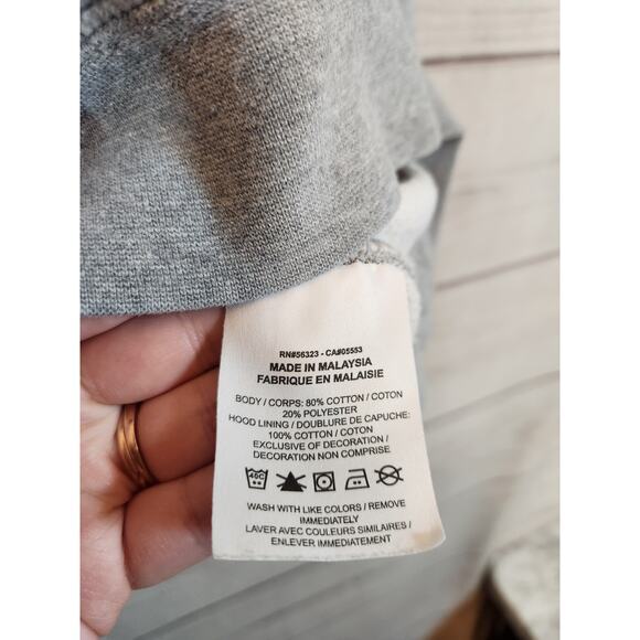 Nike Sportswear Womens Gray Solid Basic Long Sleeve Pullover Hoodie‎ Size Small - Picture 4 of 6